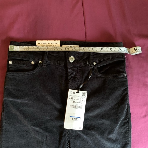 ZARA Velvet Skinny Pants - Picture 7 of 7